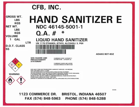 1L E label