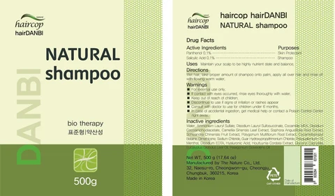 haircop hairDANBI NATURAL packaging