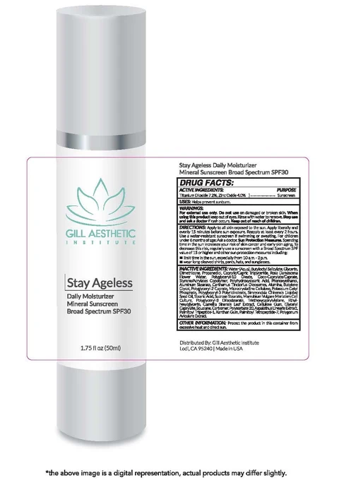Stay Ageless Daily Moisturizer Mineral Sunscreen Broad Spectrum SPF 30 packaging