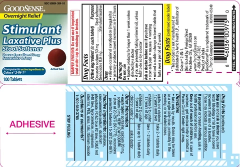 Stimulant Laxative Plus Stool Softener packaging