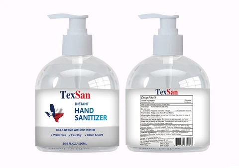 Hand Sanitizer packaging