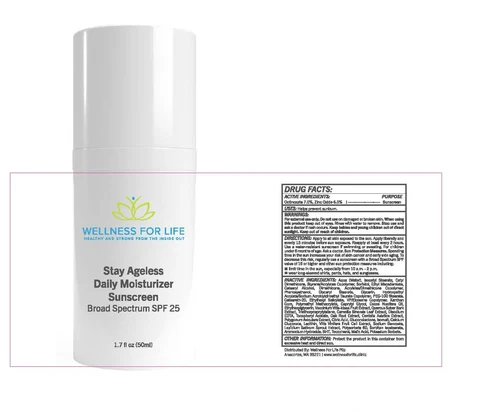 Stay Ageless Daily Moisturizing Sunscreen Broad Spectrum SPF 25 packaging