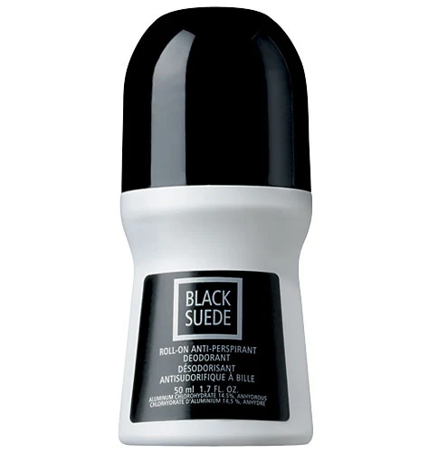 Black SuedeRoll-On Anti-Perspirant Deodorant 포장