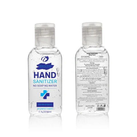 Hand Sanitizer packaging