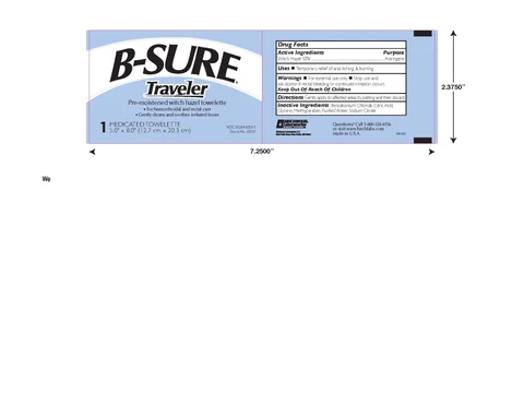 B-SURE Traveler Towelette 포장