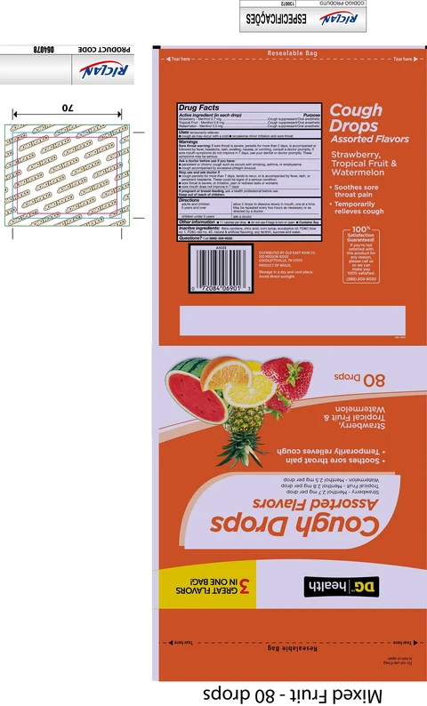 DG Health Cough Drops Assorted Flavors 포장