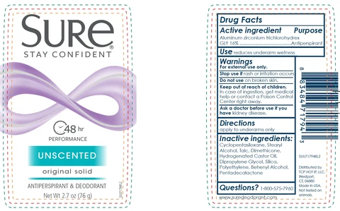 Sure Original Solid Unscented 포장
