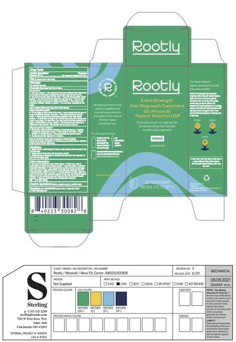Rootly Extra Strength Hair Regrowth Treatment for Men packaging