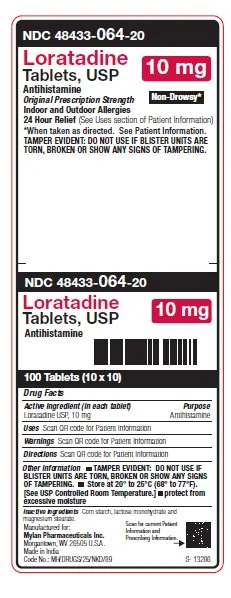 Loratadine packaging