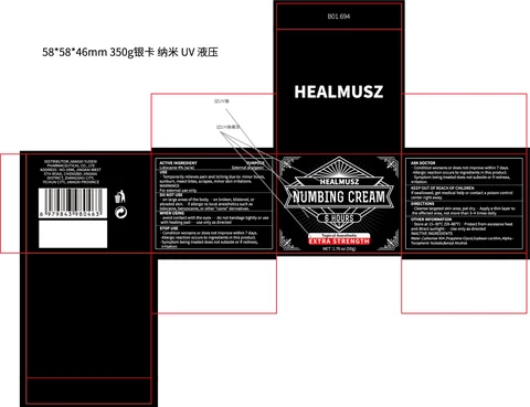 HEALMUSZ NUMBING 포장