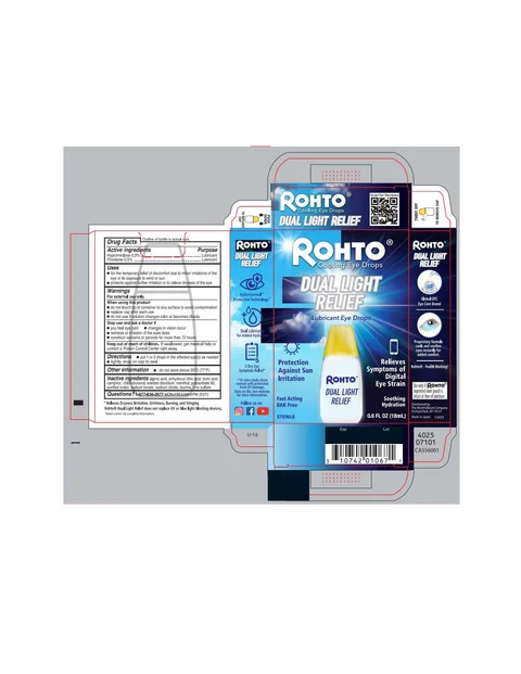 RohtoDual Light Relief packaging