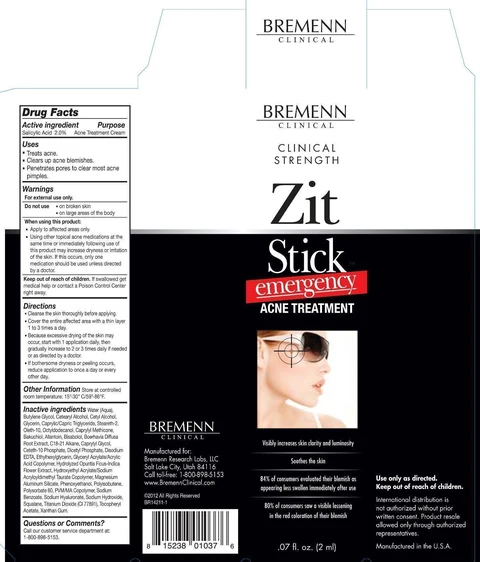 Clinical Emergency Zit StickAcne Treatment 포장