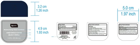 B-Pure Moisturizing Hand Sanitizer Amber Breeze Scented 포장