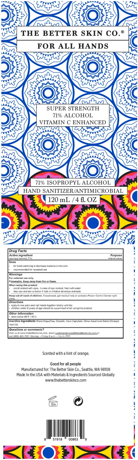 HAND SANITIZER 포장
