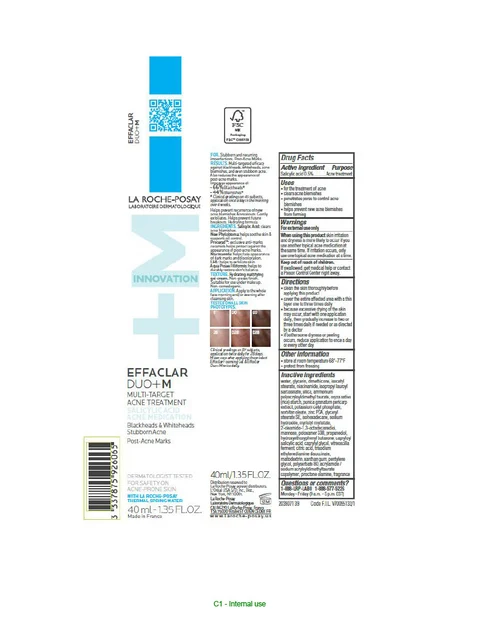 La Roche Posay Laboratoire Dermatologique Effaclar Duo Plus M Multi Target Acne Treatment packaging