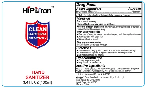 Hand Sanitizer packaging