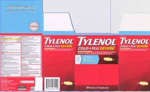 Tylenol Cold Plus Flu Severe Severe 포장