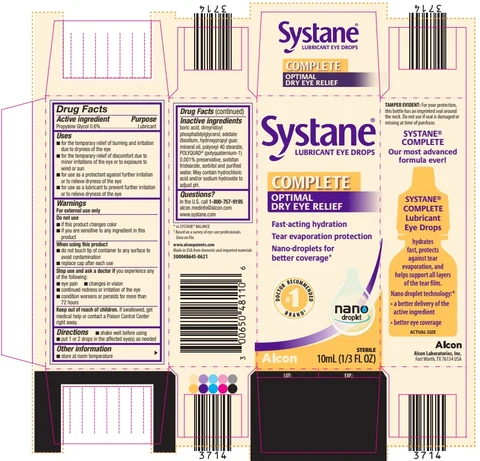 Systane COMPLETE 포장