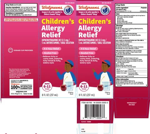 Wal DrylChildrens Allergy 포장