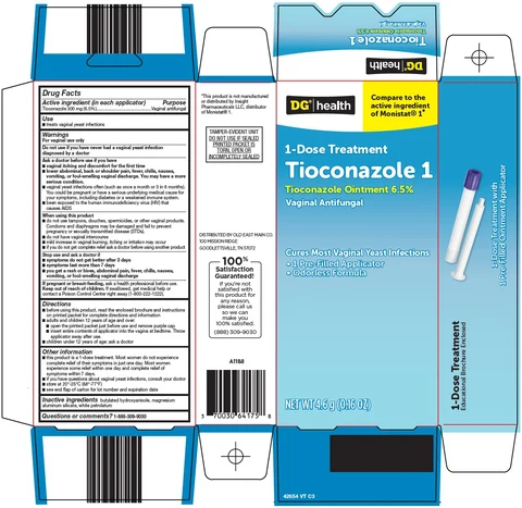dg health tioconazole 1 packaging
