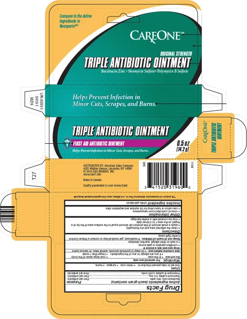 CAREONE Triple Antibiotic packaging