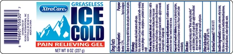 XtraCare Ice Cold Topical Analgesic Gel packaging