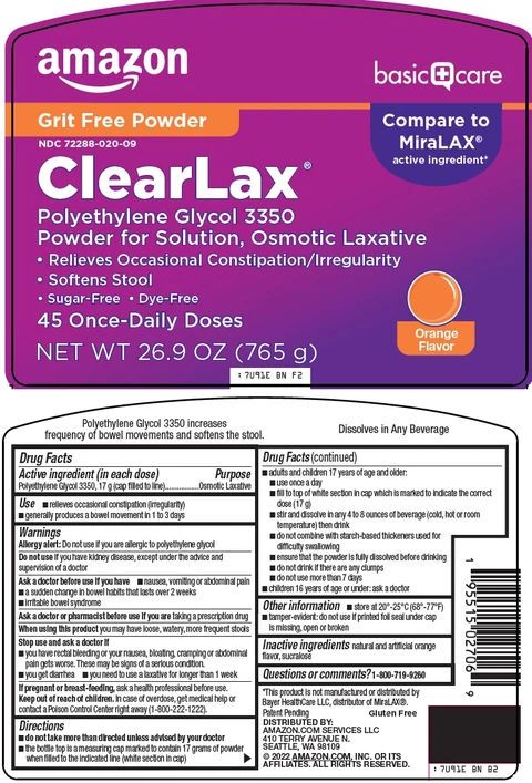 basic care clearlax 포장