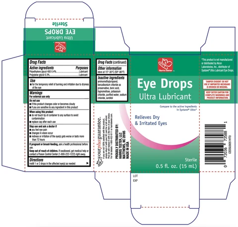 Harris Teeter Ultra Lubricant Eye Drops packaging