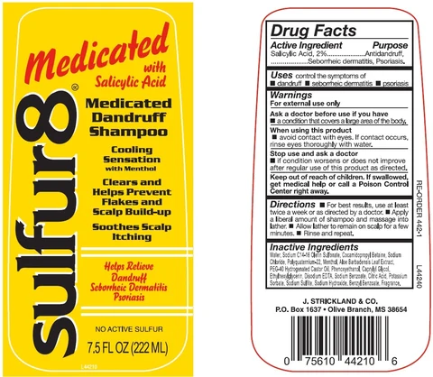 Sulfur 8 Medicated Dandruff with Salicylic Acid 포장