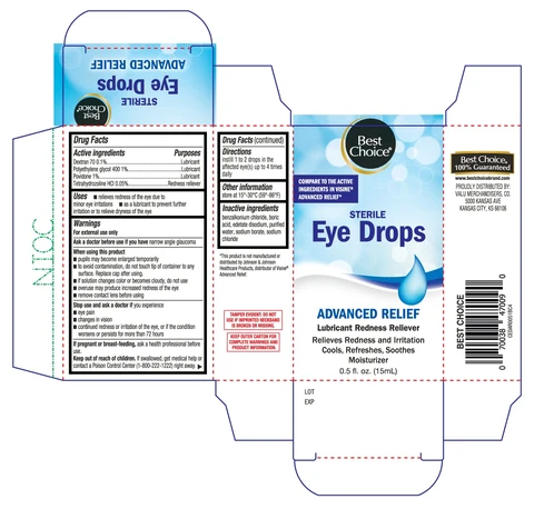 Best Choice Eye Drops Advanced Relief 포장