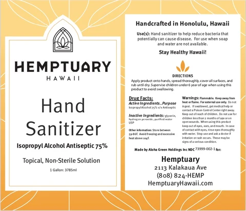 Hemptuary Hawaii Hand Sanitizer 포장