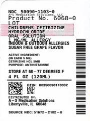 Childrens Cetirizine Hydrochloride Sugar Free Grape packaging