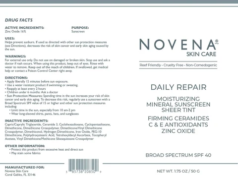Daily Repair Moisturizing Tinted 포장