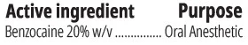 Benzocaine 20% w/v