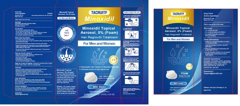 5% Minoxidil Hair Growth Foam with Biotin 포장