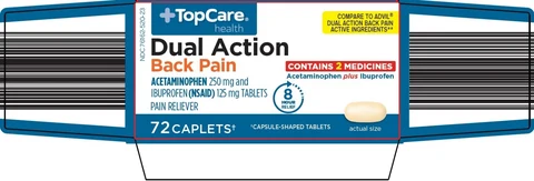 Topcare Dual Action Back Pain packaging