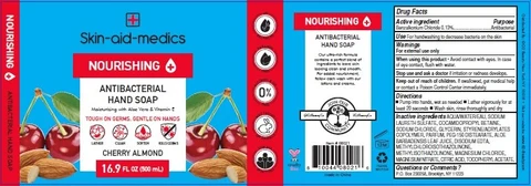 Skin aid medics Antibacterial Cherry Almond packaging