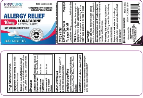 ALLERGY RELIEF 10 mg 포장