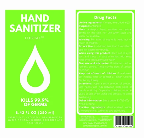 Hand Sanitizer packaging