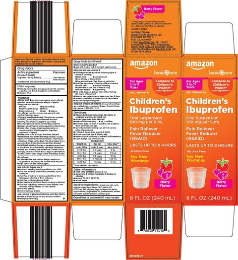 basic care childrens ibuprofen 포장