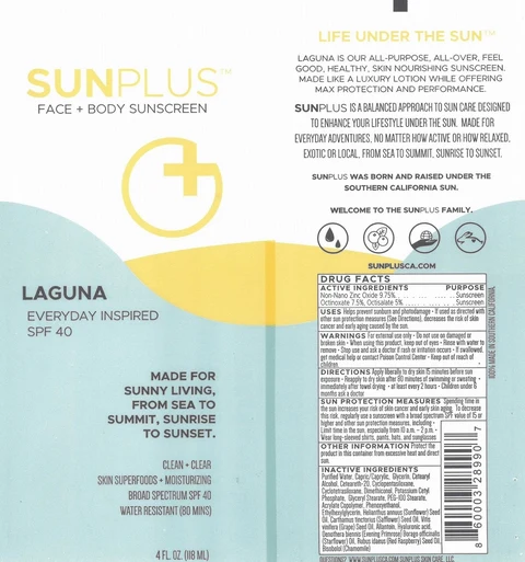 Sunplus Sunscreen Laguna 포장