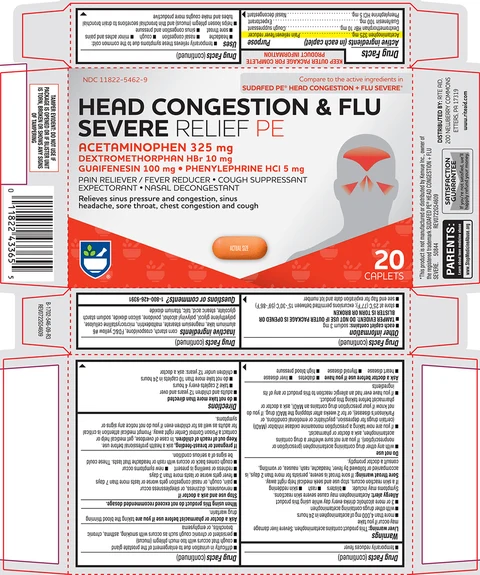 Head Congestion and Flu SevereRelief packaging
