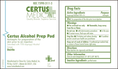 Certus Alcohol Prep 포장
