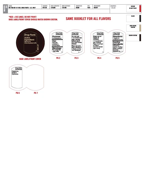 Anti-Perspirant Deodorant 포장