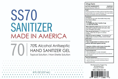 SS70 Hand Sanitizer 포장