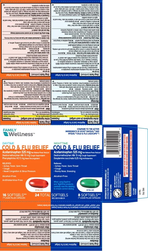 Daytime Nighttime Cold Flu Relief 포장