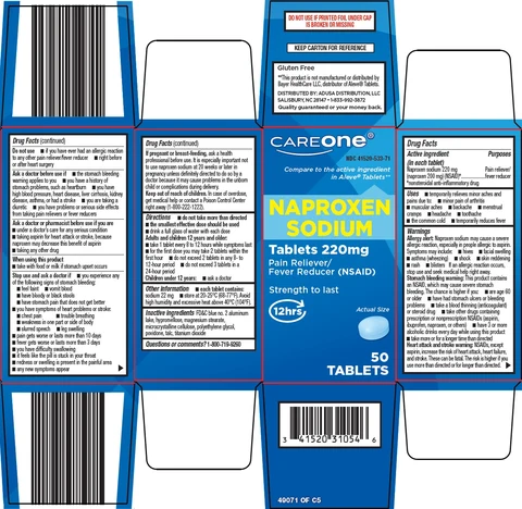 Care One Naproxen Sodium 포장