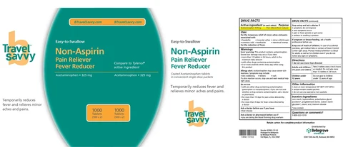 Travel Savvy Non-Aspirin packaging