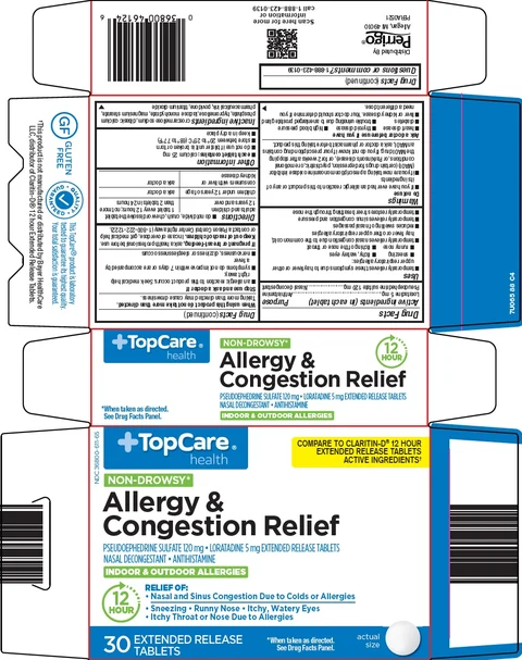 topcare allergy and congestion relief 포장