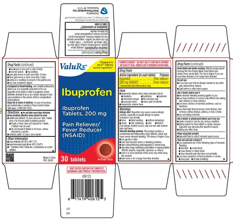 Ibuprofen 포장